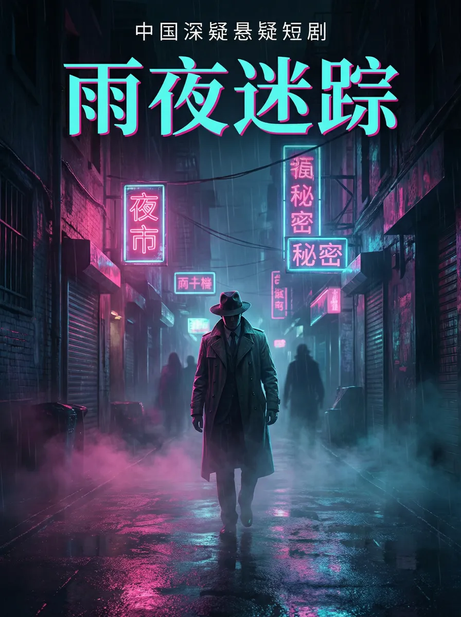 阿黑颜混剪 悬疑追踪短剧 - 雨夜迷踪海报